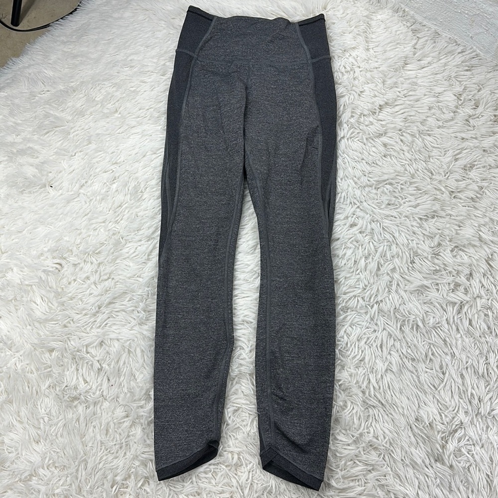 Lululemon Featherlight Tight Heathered Black